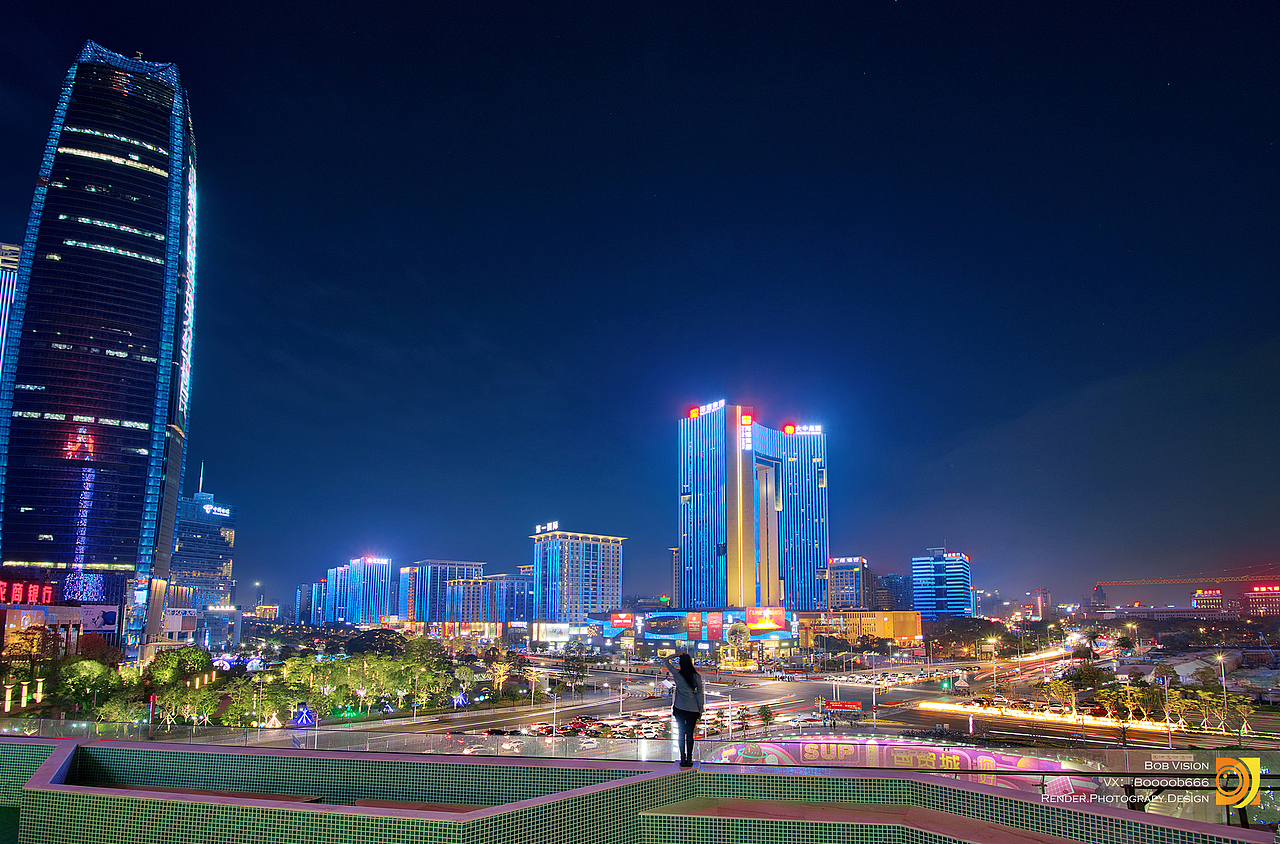 东莞国贸灯光秀（图ZMTQ1MDUzOTMy） - 风光摄影 - 站酷设计师uncleBob000原创素材 - 站酷ZCOOL