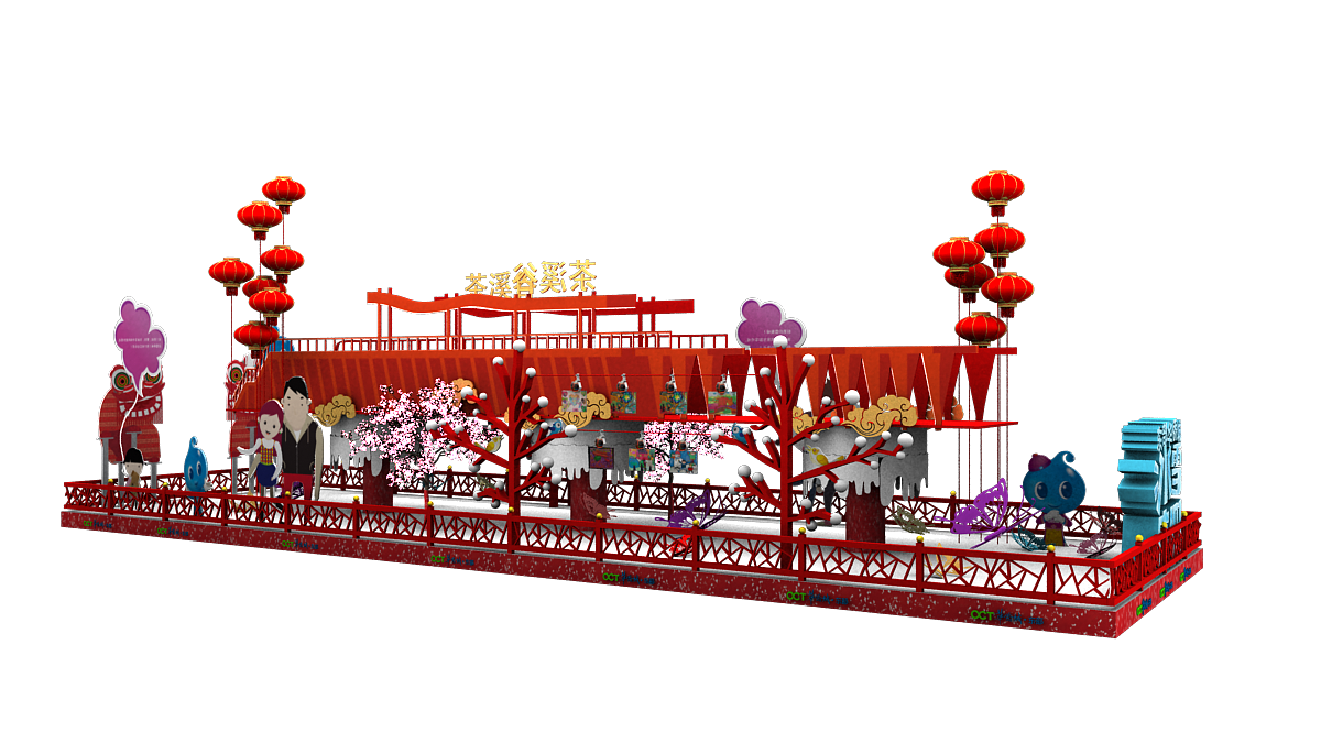 2013春节美陈|深圳海岸城-东部华侨城双城迎春（图ZMTI1OTMzMDg4） - 其他三维 - 站酷设计师Kirua_y原创素材 - 站酷ZCOOL