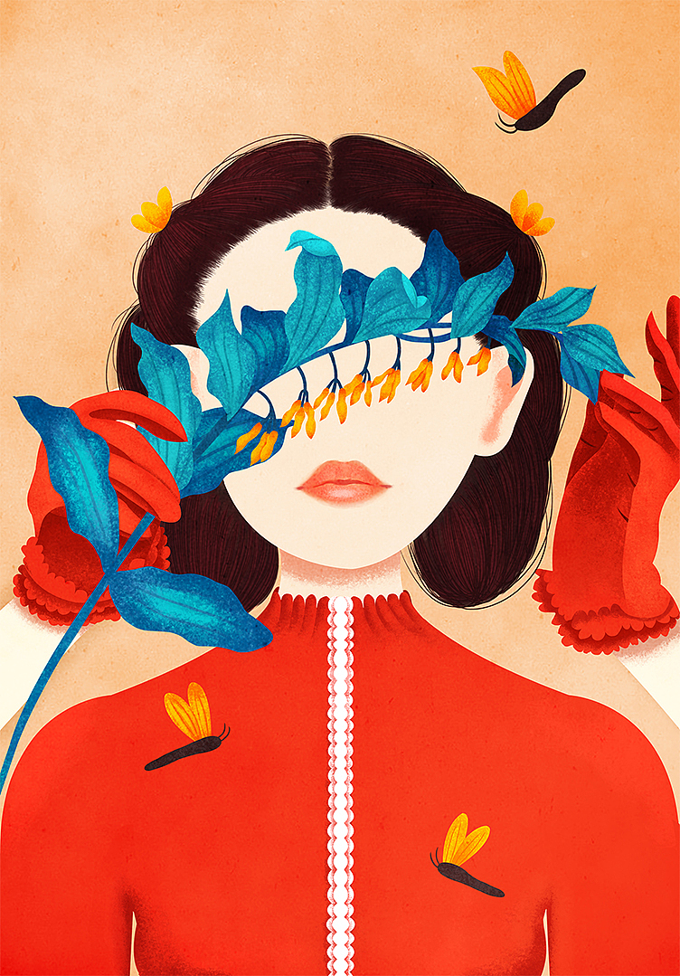 插画：那些女孩（图ZODkzMTY5Mjg=） - 创作习作 - 站酷设计师三火狮子原创素材 - 站酷ZCOOL