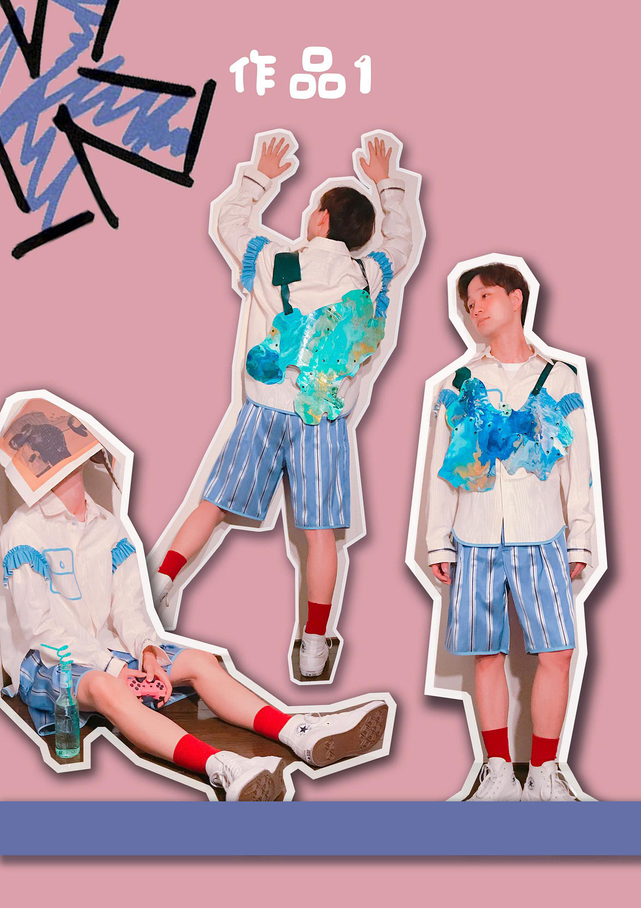 墨流し染色技术在现代时装上的应用（图ZMTA1MzY3NDM2） - 休闲/流行服饰 - 站酷设计师Tenkyo0528原创素材 - 站酷ZCOOL