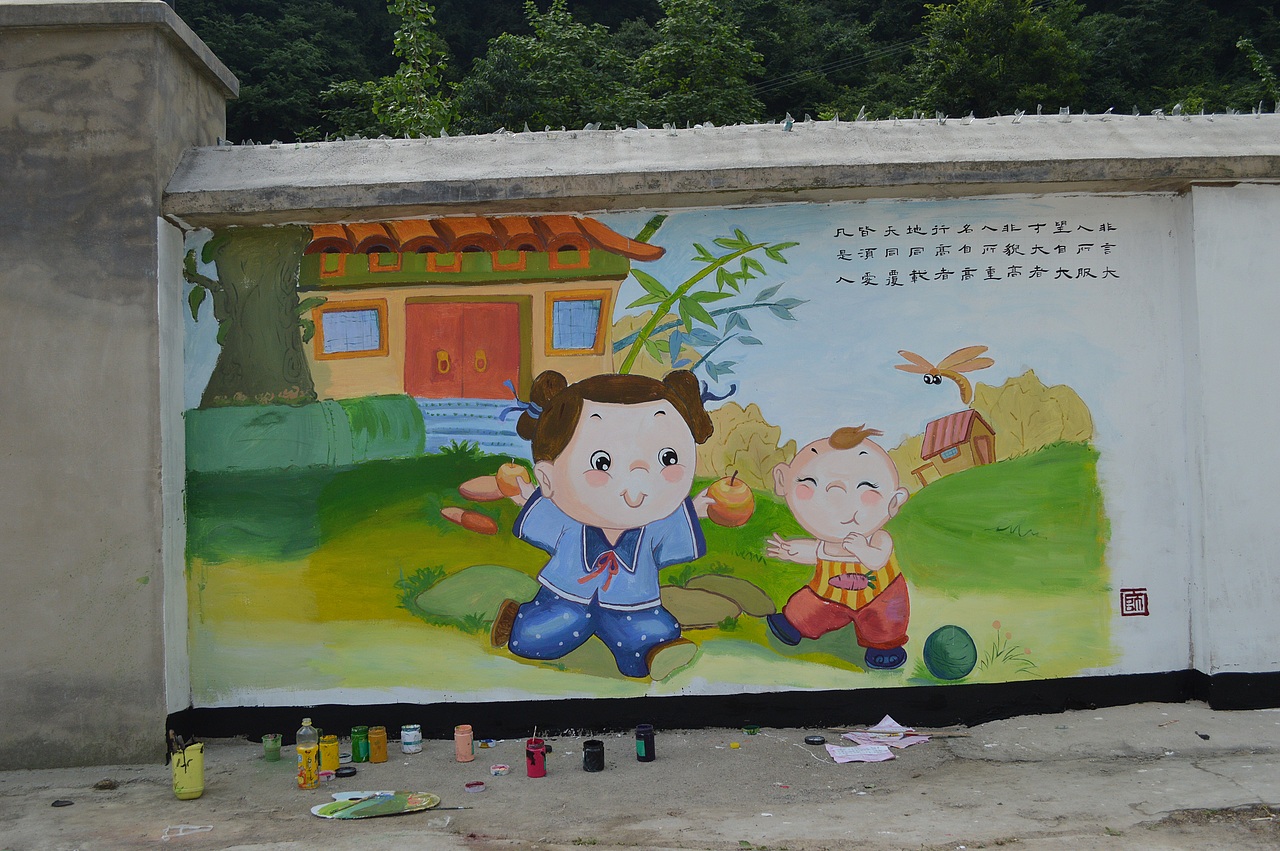 校园文化建设墙绘主题背景墙绘