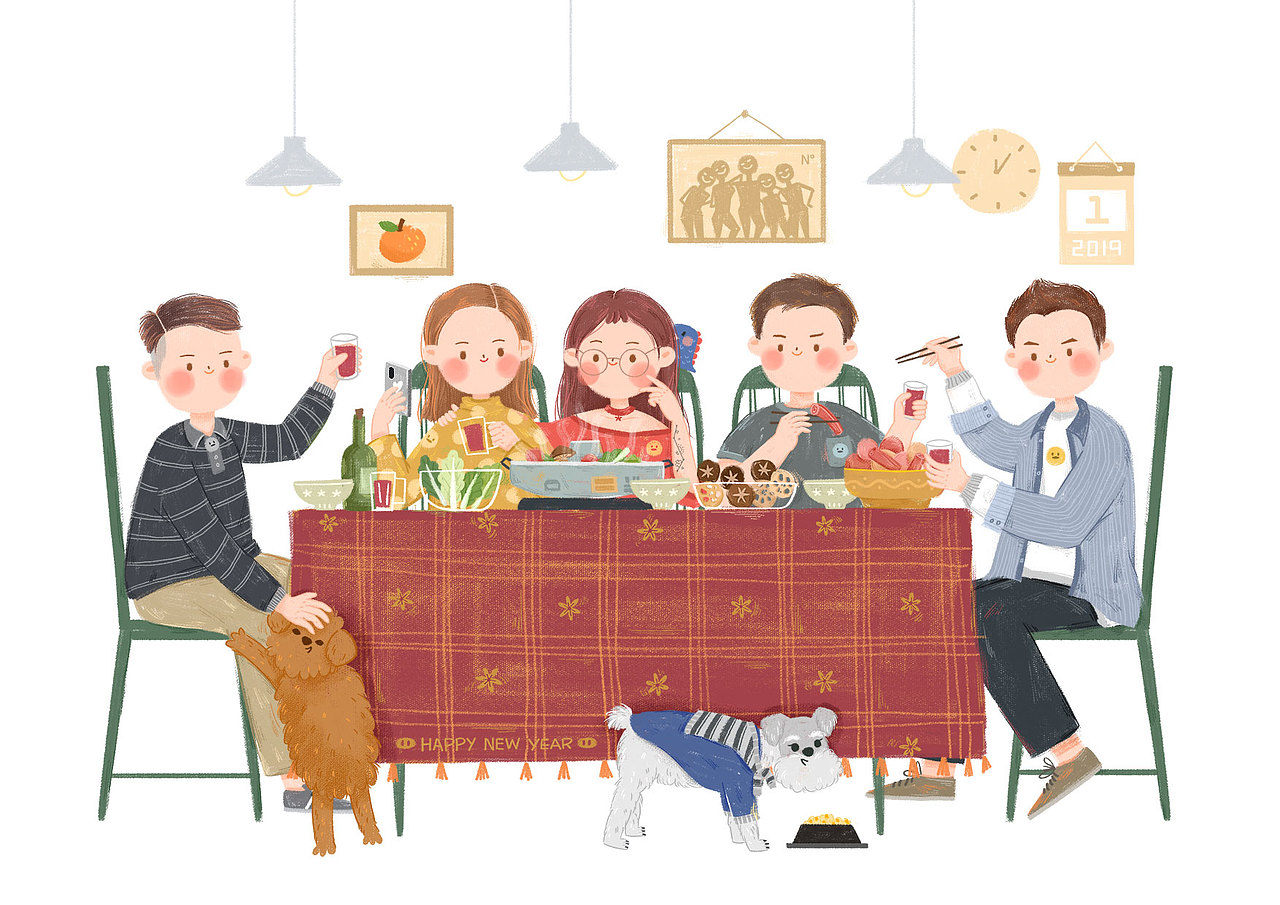 🎉Happy New Year🎉（图ZMTQwMjAyNjM2） - 艺术插画 - 站酷设计师櫻_SpiderBb原创素材 - 站酷ZCOOL