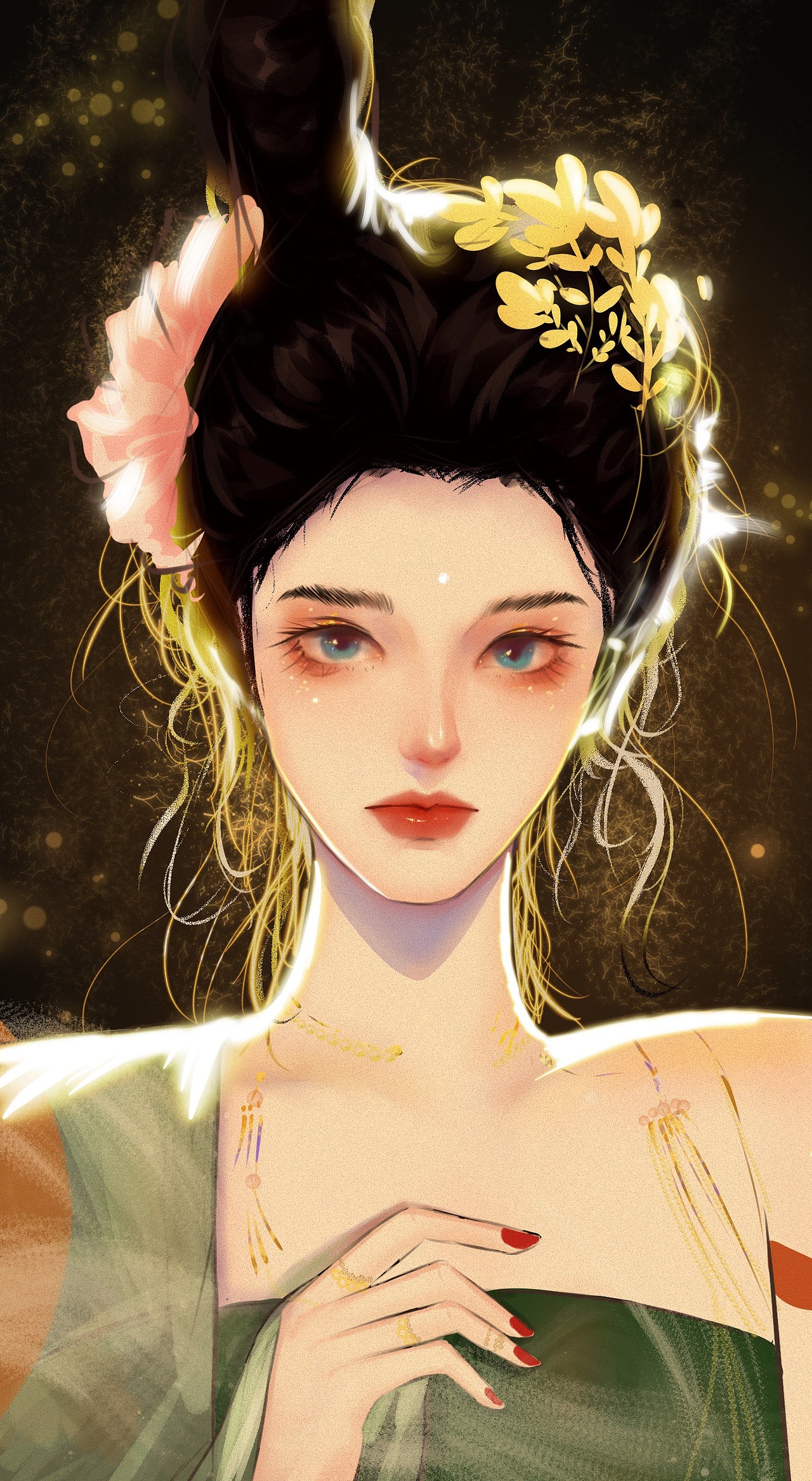 抖音上的小姐姐插画练习（图ZMjQwODkxODgw） - 创作习作 - 站酷设计师奕之原创素材 - 站酷ZCOOL