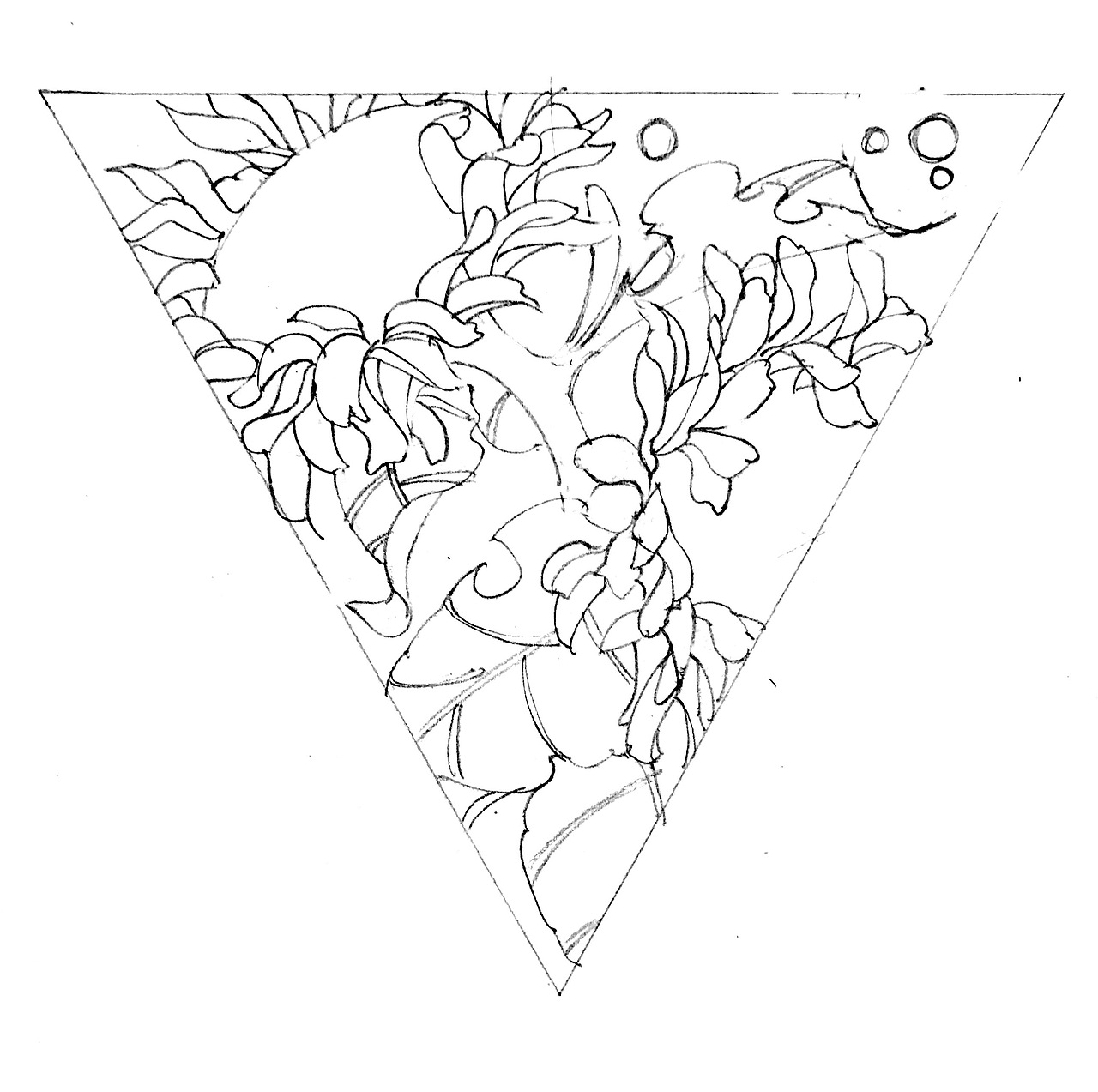 三角形适合纹样设计——向日葵