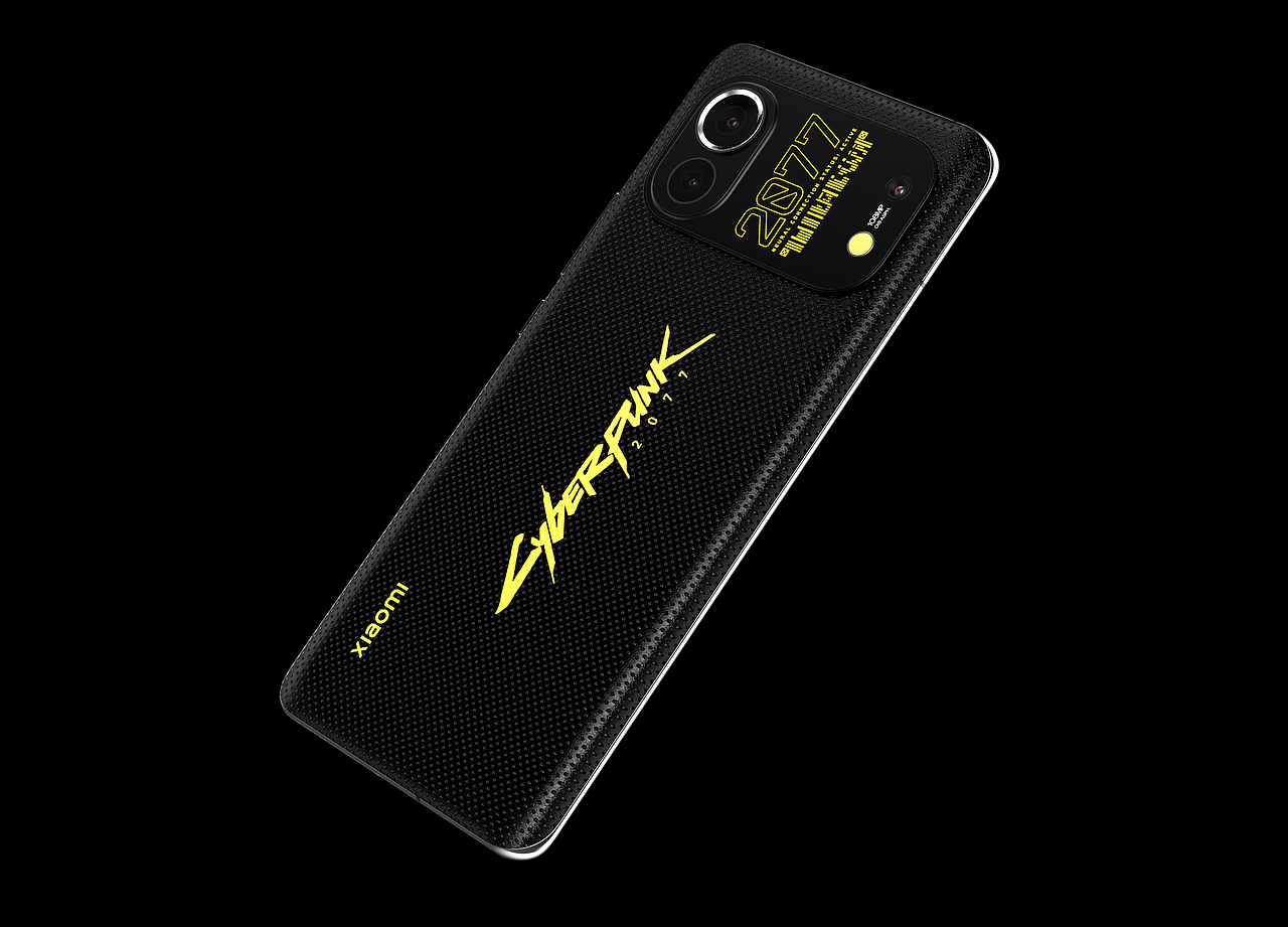 小米11 赛博朋克2077 限量款 产品渲染效果图