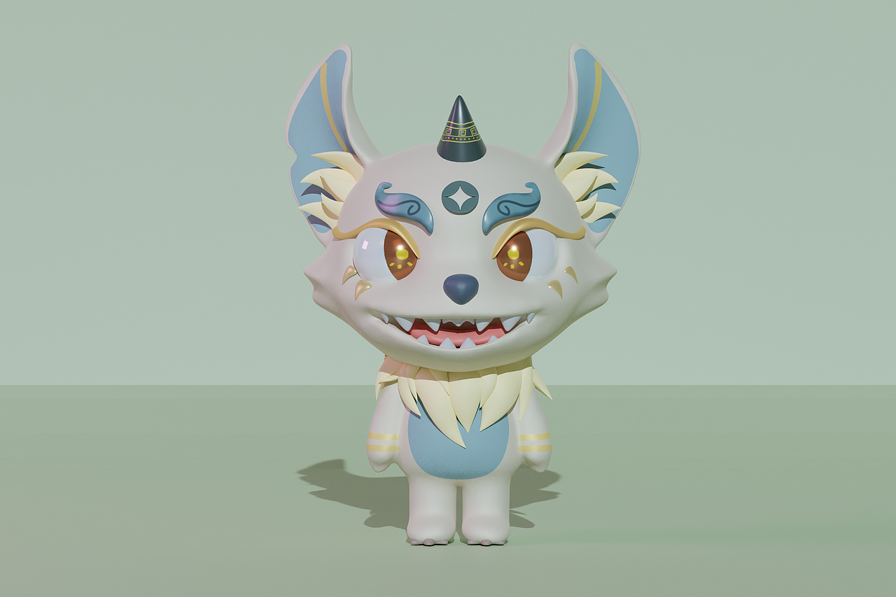 blender ip形象 雕刻建模