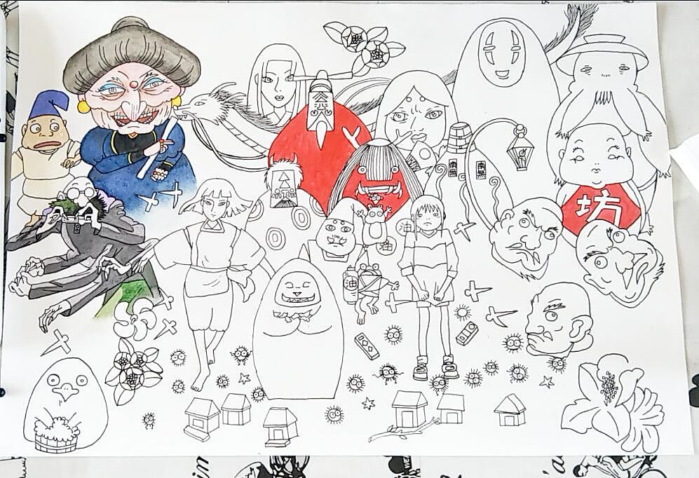 手绘《千与千寻》（图ZMTc3NzI2OTQ0） - 其他 - 站酷设计师a萱草无忧a原创素材 - 站酷ZCOOL