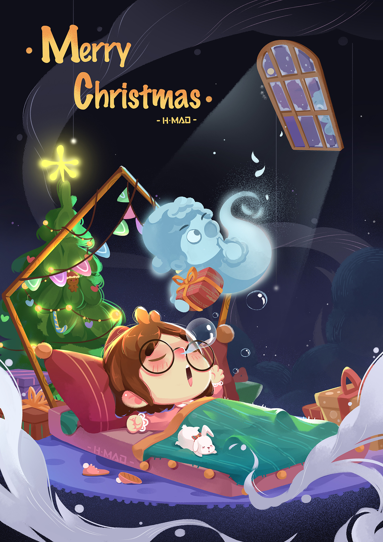 当你沉睡时（图ZMTkyMTk5NDUy） - 儿童插画 - 站酷设计师猫小毛毛原创素材 - 站酷ZCOOL