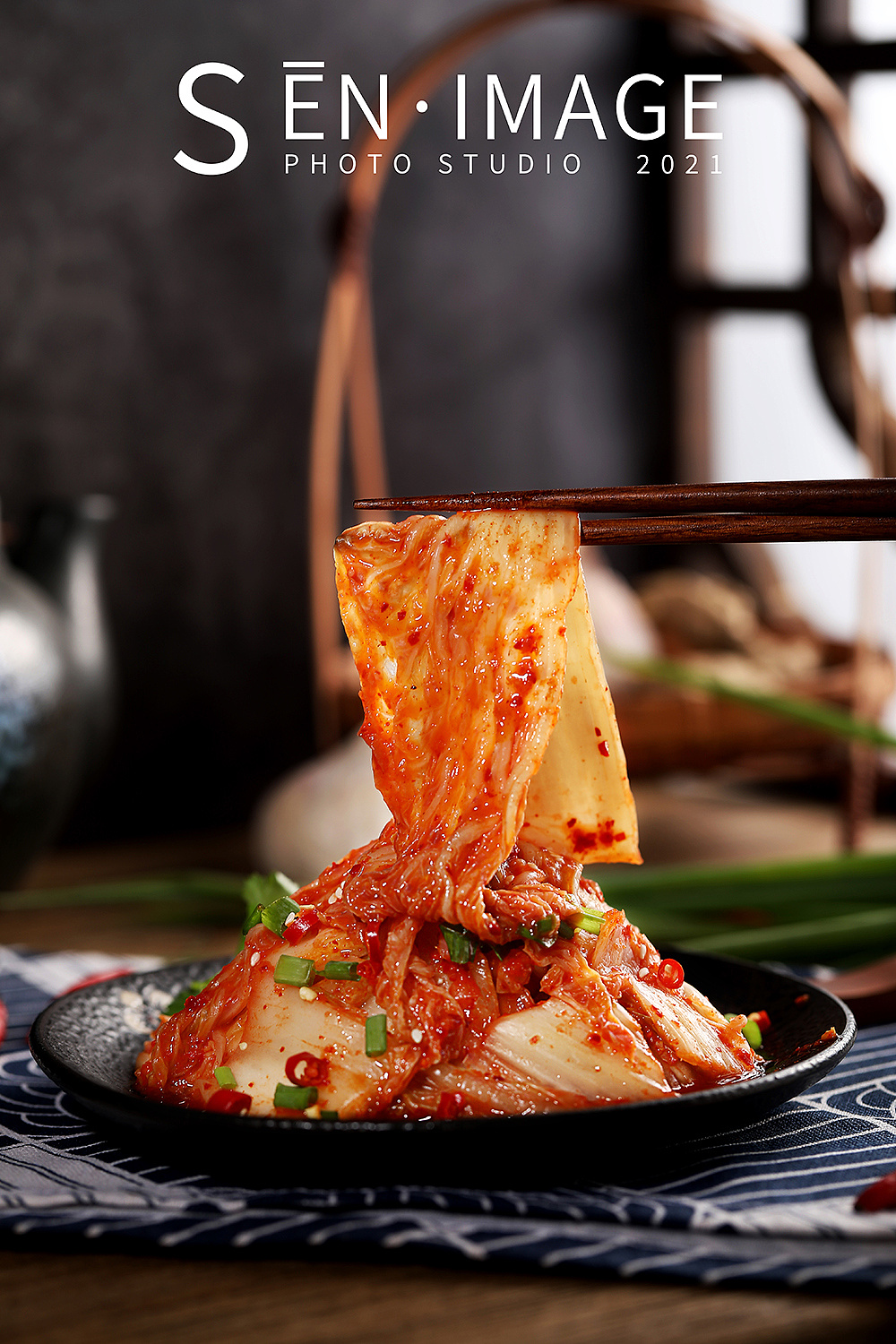 韩国泡菜摆盘应用菜品|摄影|美食摄影|森映画商业摄影 - 原创作品