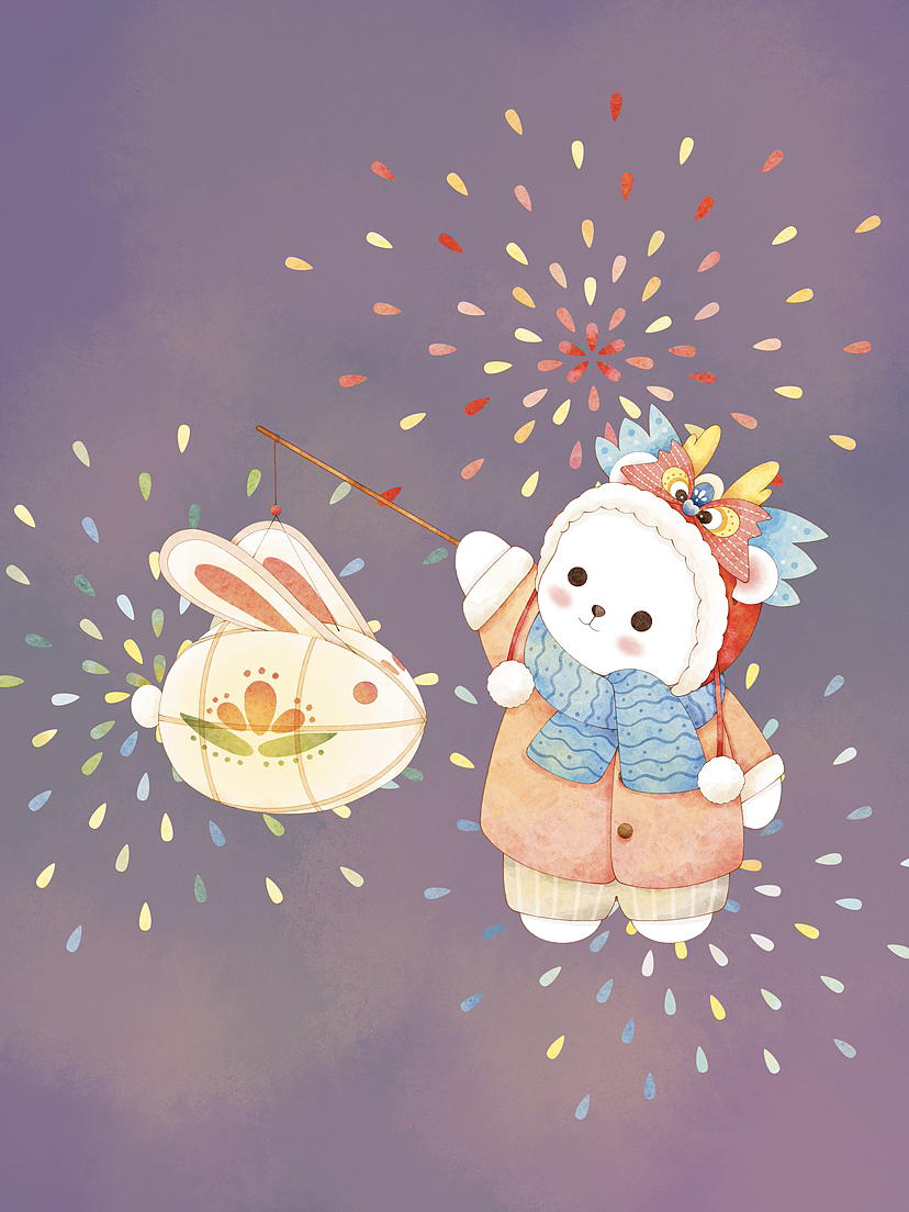 Procreate｜龙年灯会 鲤鱼跳龙门（图ZMzU3MjYyNzQ0） - 商业插画 - 站酷设计师yuuyake原创素材 - 站酷ZCOOL