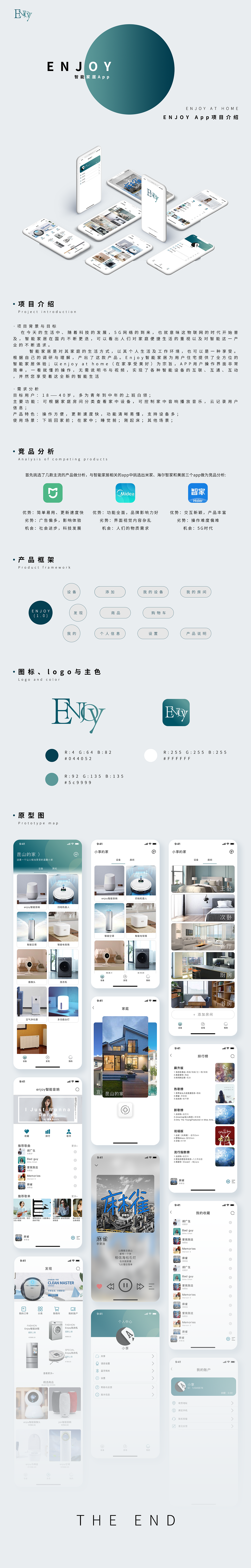 enjoy智能家居app产品介绍（图ZMjAyODk0Mzk2） - APP界面 - 站酷设计师小杰吃书原创素材 - 站酷ZCOOL