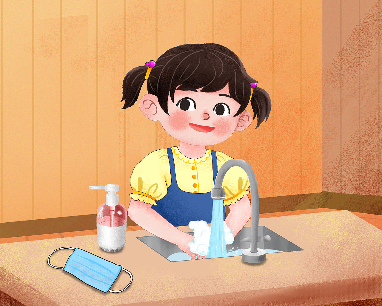 戴口罩前要洗手