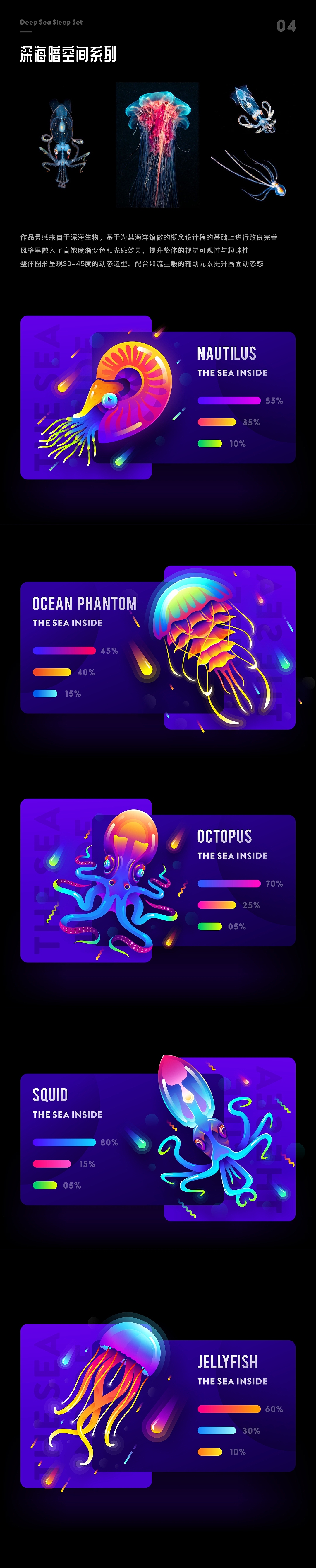 SA9527-暗空间渐变插画系列作品（附福利彩蛋源文件）（图ZMTI2Nzg0ODQ0） - 图案 - 站酷设计师SA九五二七原创素材 - 站酷ZCOOL