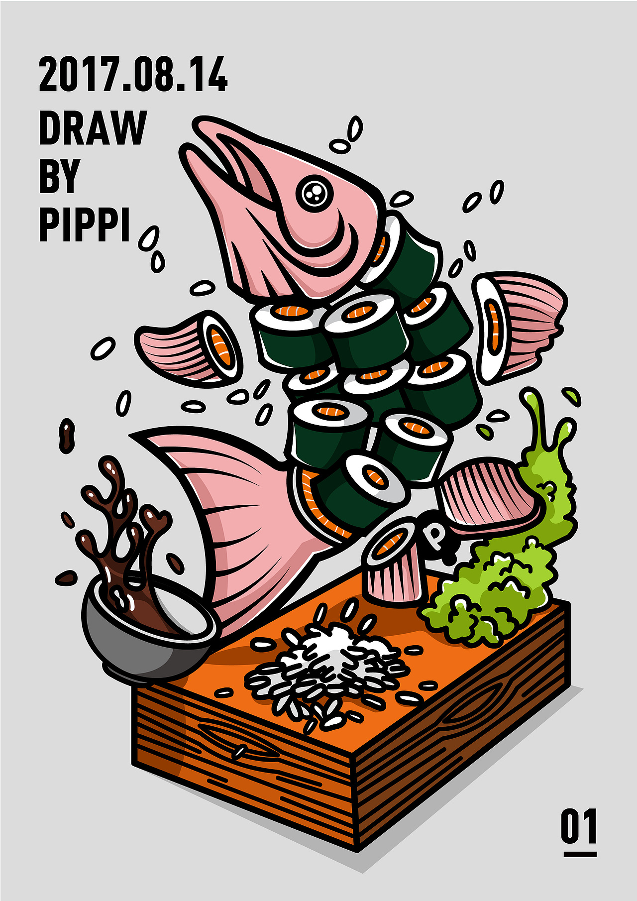 矢量插画练习稿（图ZOTM3NTUxNDQ=） - 商业插画 - 站酷设计师PIPPI__原创素材 - 站酷ZCOOL