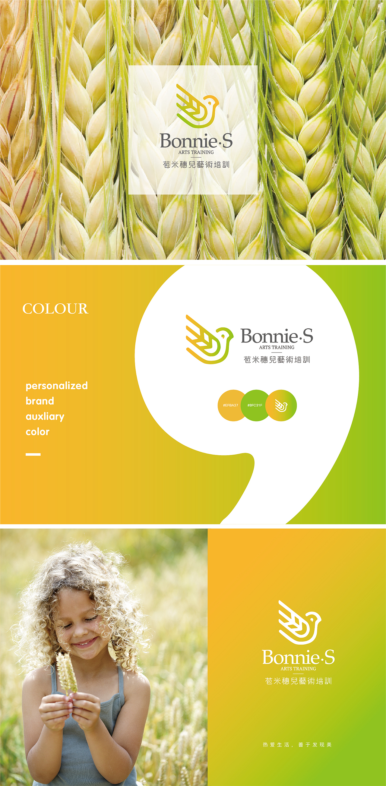 苞米穗儿艺术培训品牌视觉形象设计 | 三喵设计