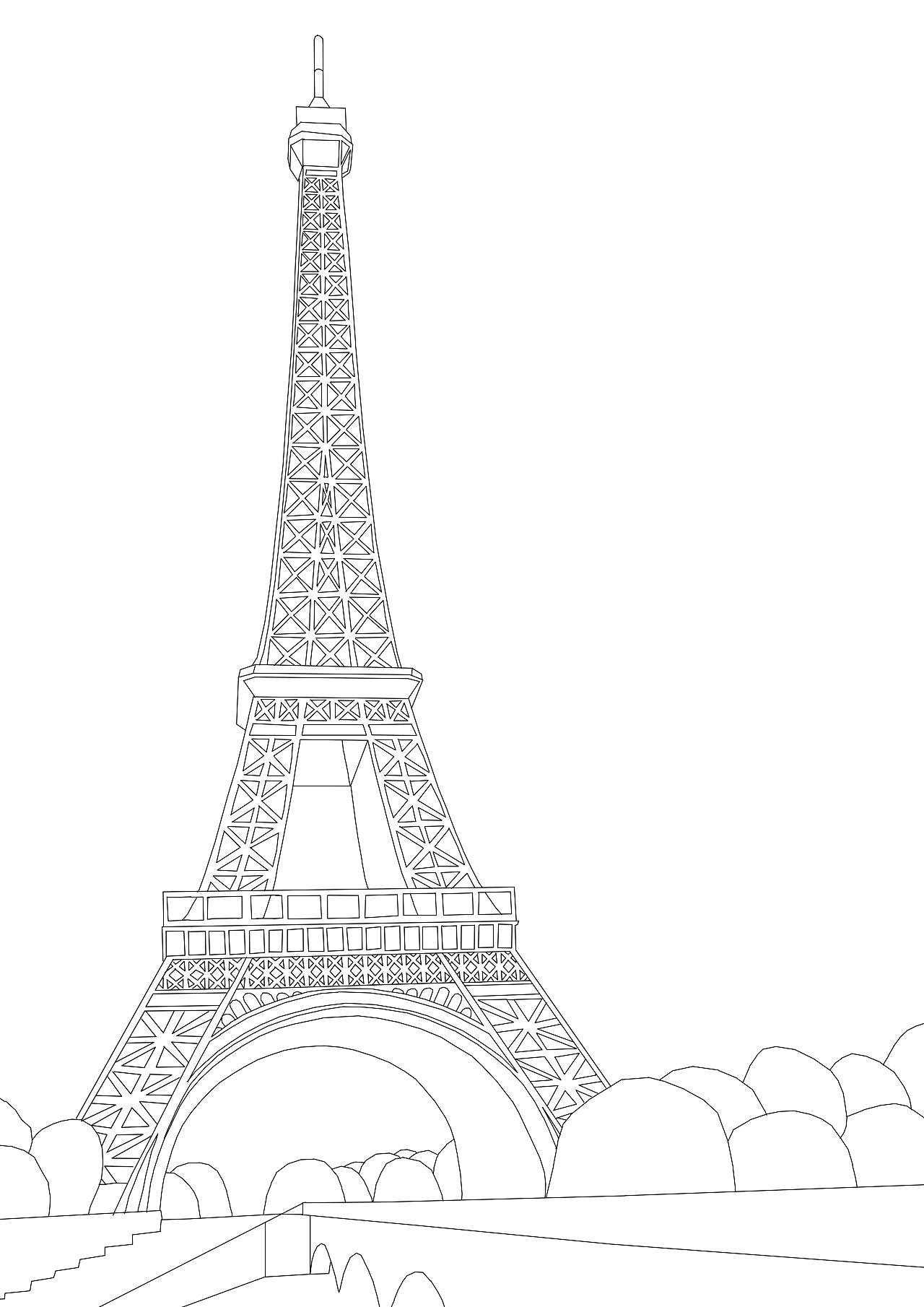 世界名胜古迹线稿