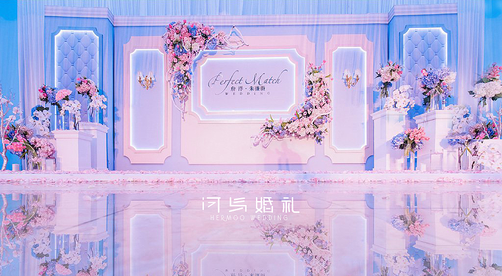 河马婚礼｜西式婚礼（蓝色＋粉色）（图ZMTM4NjEyNzA0） - 人文/纪实摄影 - 站酷设计师河马婚礼原创素材 - 站酷ZCOOL