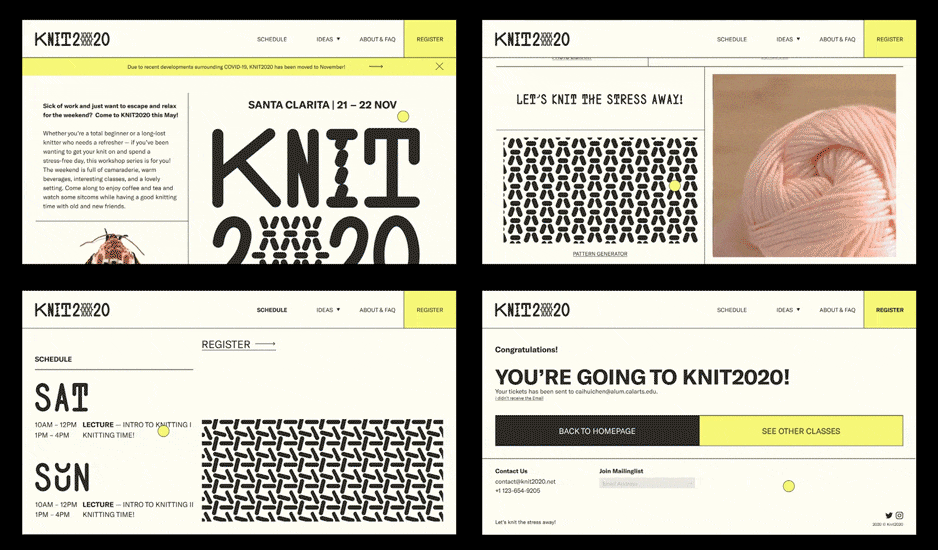 KNIT2020网页设计（图ZMjA4MjEzMjAw） - 运营设计 - 站酷设计师chench973原创素材 - 站酷ZCOOL