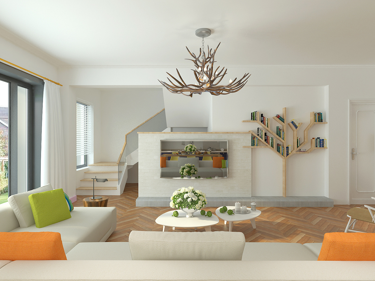 心中意 闲时渲染作品展示