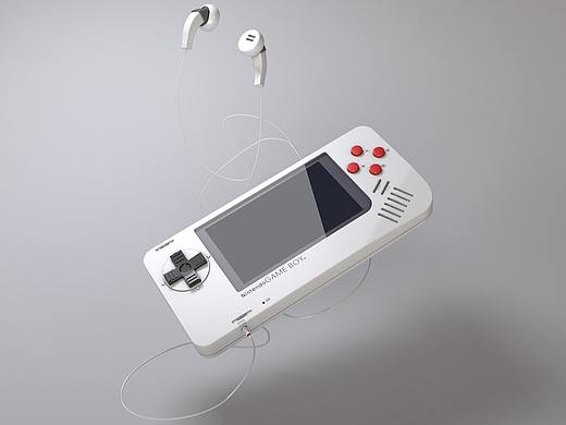 C4D入门临摹作品-7游戏机