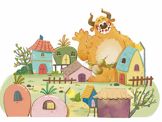 怪物咕吧來啦（個(gè)人主頁-ZNjkwNTEzNDA=） - 繪本 - 站酷設(shè)計(jì)師xiaomihh_原創(chuàng)素材 - 站酷ZCOOL