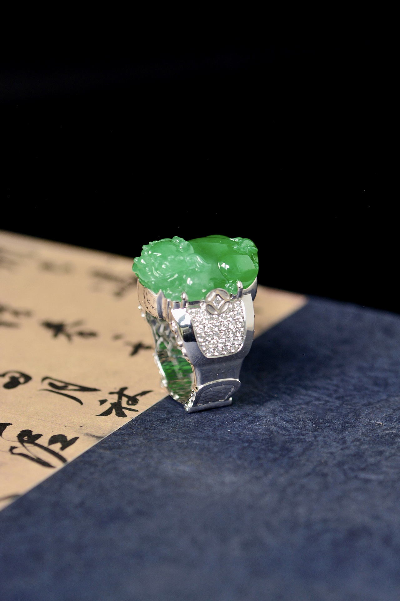 设计师作品|翡翠貔貅几何戒指