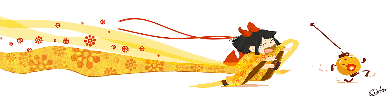 和风系列（图ZMTUzNTYzNzY=） - 儿童插画 - 站酷设计师查尔斯的FOX星球原创素材 - 站酷ZCOOL