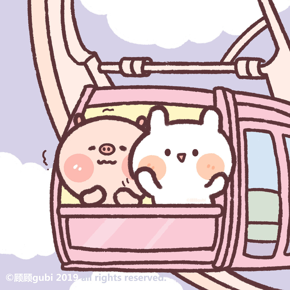 豬次郎的2019年（圖ZMTkxNTUyNTI0） - 創(chuàng)作習作 - 站酷設計師顧顧gugu原創(chuàng)素材 - 站酷ZCOOL