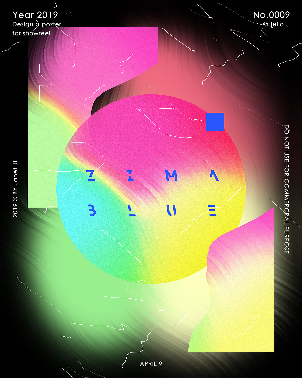 【zima blue】 br>来自爱死机的灵感 br>黑底版本