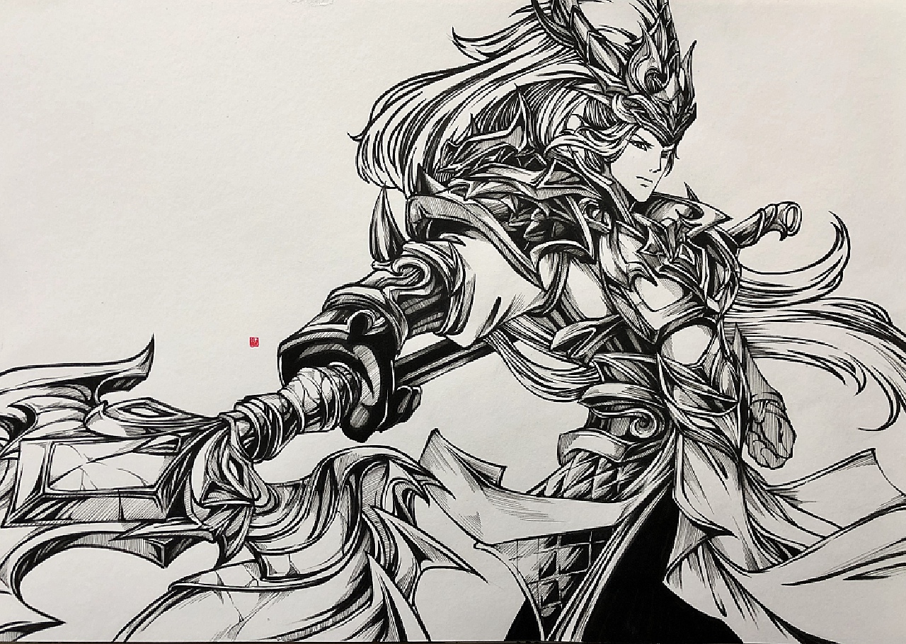 王者荣耀手绘插画