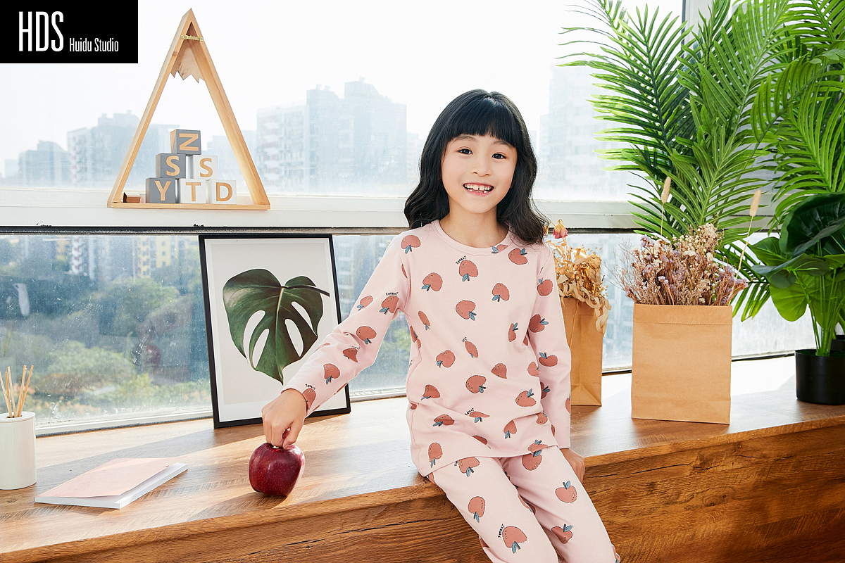 儿童家居服小童模拍摄