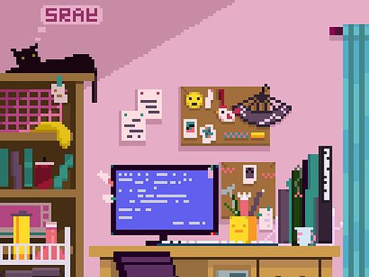 房間系列！（個(gè)人主頁-ZMzMwNjc2NDg=） - 像素畫 - 站酷設(shè)計(jì)師SRAY33原創(chuàng)素材 - 站酷ZCOOL