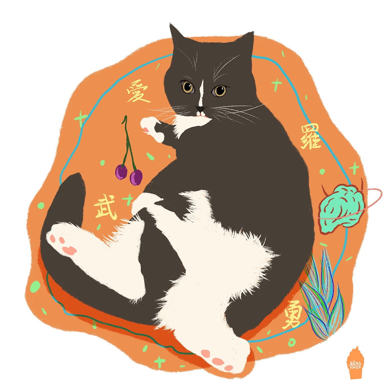 五颜六色的雪糕（图ZMjQwNDA0NDQ0） - 艺术插画 - 站酷设计师五颜六色滴乌鸦原创素材 - 站酷ZCOOL