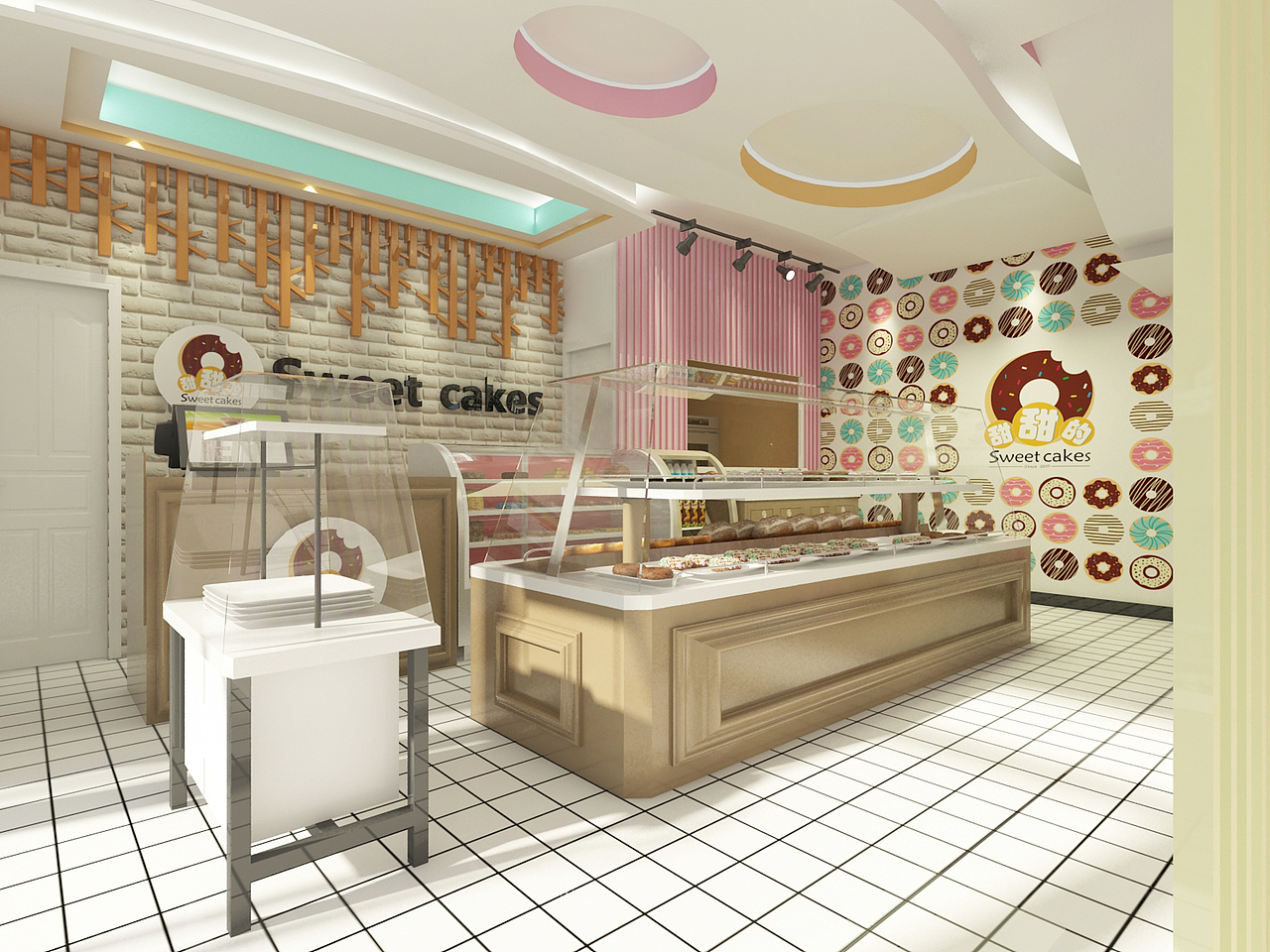 Sweet cakes基于vi的空间设计（7m*7m*7m）（图ZODMxNjE4MTY=） - 建筑/空间 - 站酷设计师吴连影原创素材 - 站酷ZCOOL