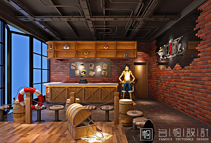 海贼王主题火锅店设计（图ZMzgyMjgxMjg=） - 家装设计 - 站酷设计师名构原创素材 - 站酷ZCOOL