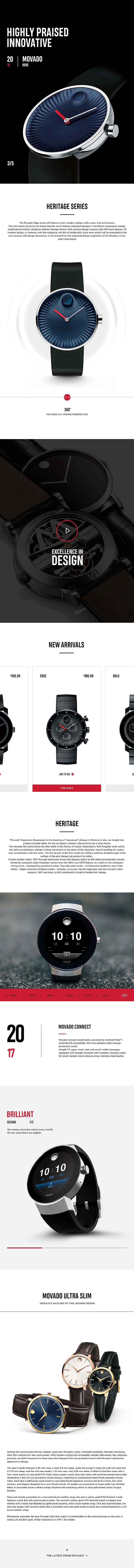 Movado Website Redesign#（图ZMTA4NzUwNTg4） - 企业官网 - 站酷设计师Sawyerchan原创素材 - 站酷ZCOOL