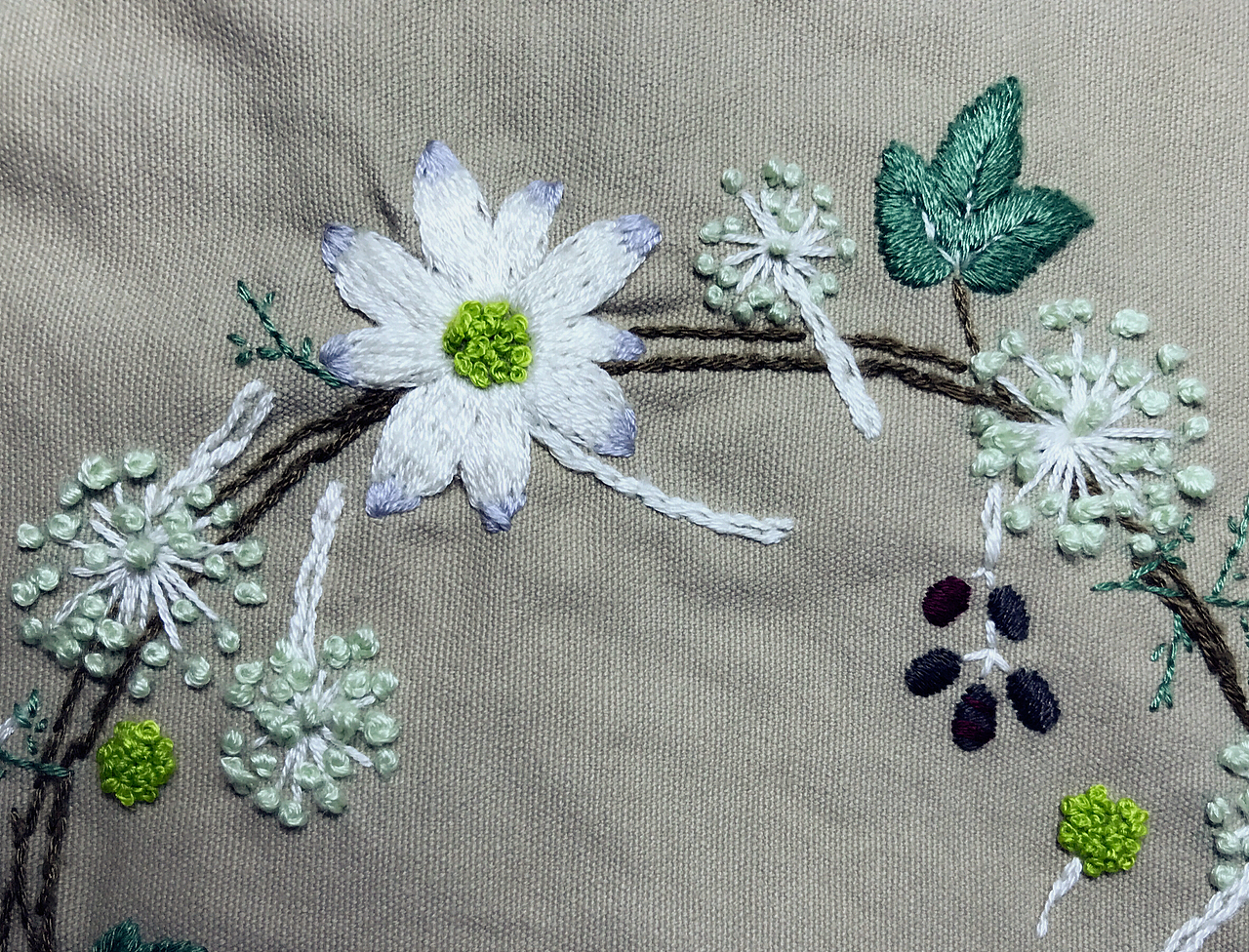 冬季花环之欧洲立体绣（图ZNjQyOTY2ODg=） - 其他手工艺 - 站酷设计师落红满径原创素材 - 站酷ZCOOL