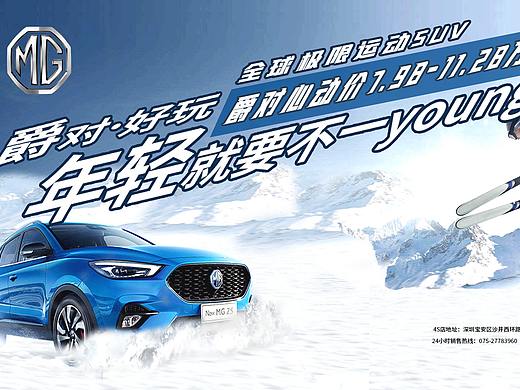 new zs 汽车网页端宣传海报