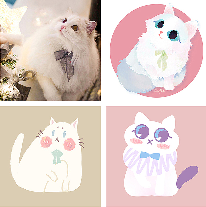 变形延伸作业1
尝试给自己的小猫延伸三种卡通造型~hhh 大家喜欢哪一种呢?