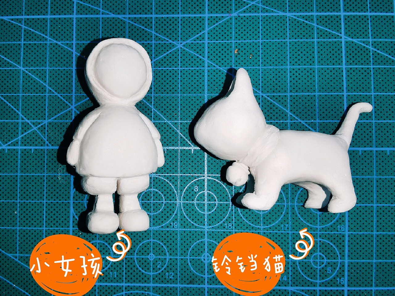 石塑黏土/猪猪/手工