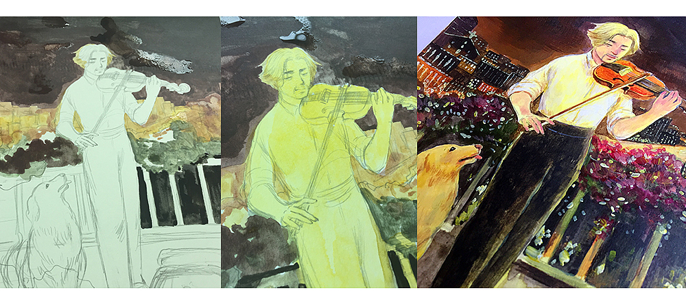 星巴克“WE LOVE GZ”吉里插画展