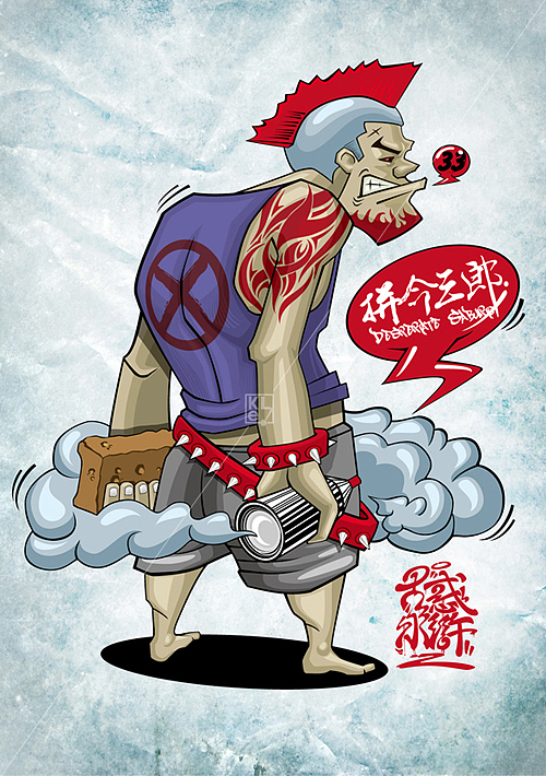 古惑水浒之三十六天罡（图ZMTI1NjczMTI=） - 艺术插画 - 站酷设计师李凯like原创素材 - 站酷ZCOOL
