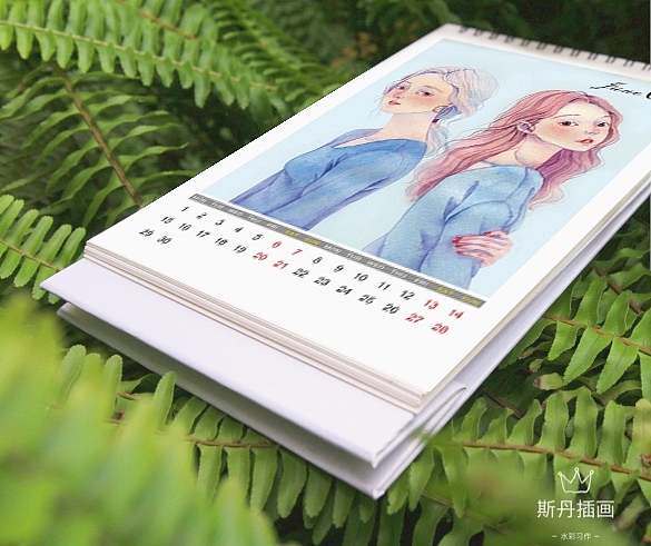 2020年插画集台历（图ZMTg1OTgyMzQ4） - 艺术插画 - 站酷设计师斯丹在画画原创素材 - 站酷ZCOOL