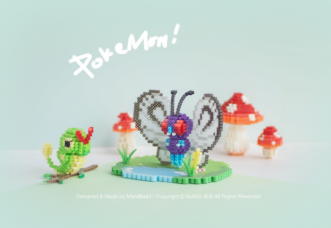 MARD拼豆原创-精灵宝可梦（图ZMTcwNjI4NDUy） - 动画片 - 站酷设计师拼拼豆豆原创素材 - 站酷ZCOOL