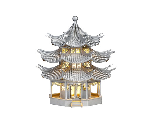 八宝玲珑塔  文昌塔 金木水火土