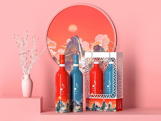 音符 x 古一设计】音符国潮葡萄酒包装设计