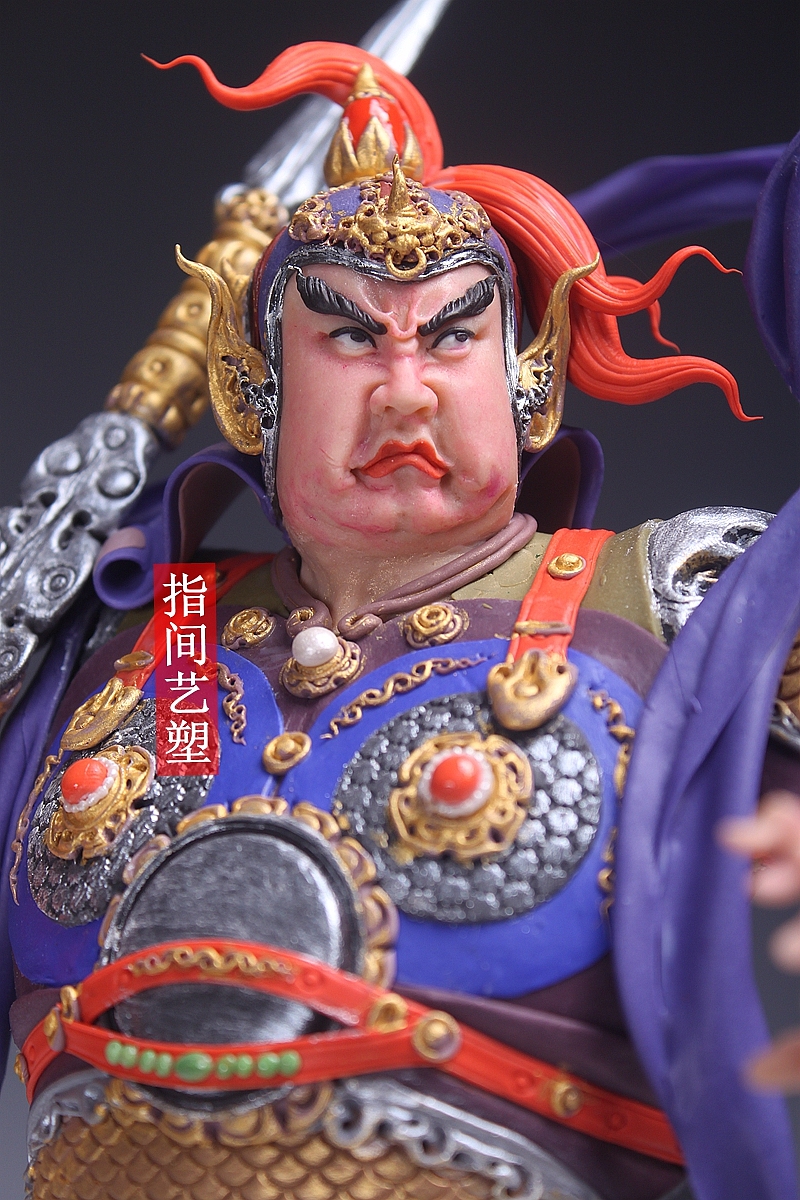 贺加贵面塑软陶(韦陀菩萨 )(图ZNzY4MDQxODQ=) - 手办/模玩 - 站酷设计师贺加贵3D翻糖原创素材 - 站酷ZCOOL