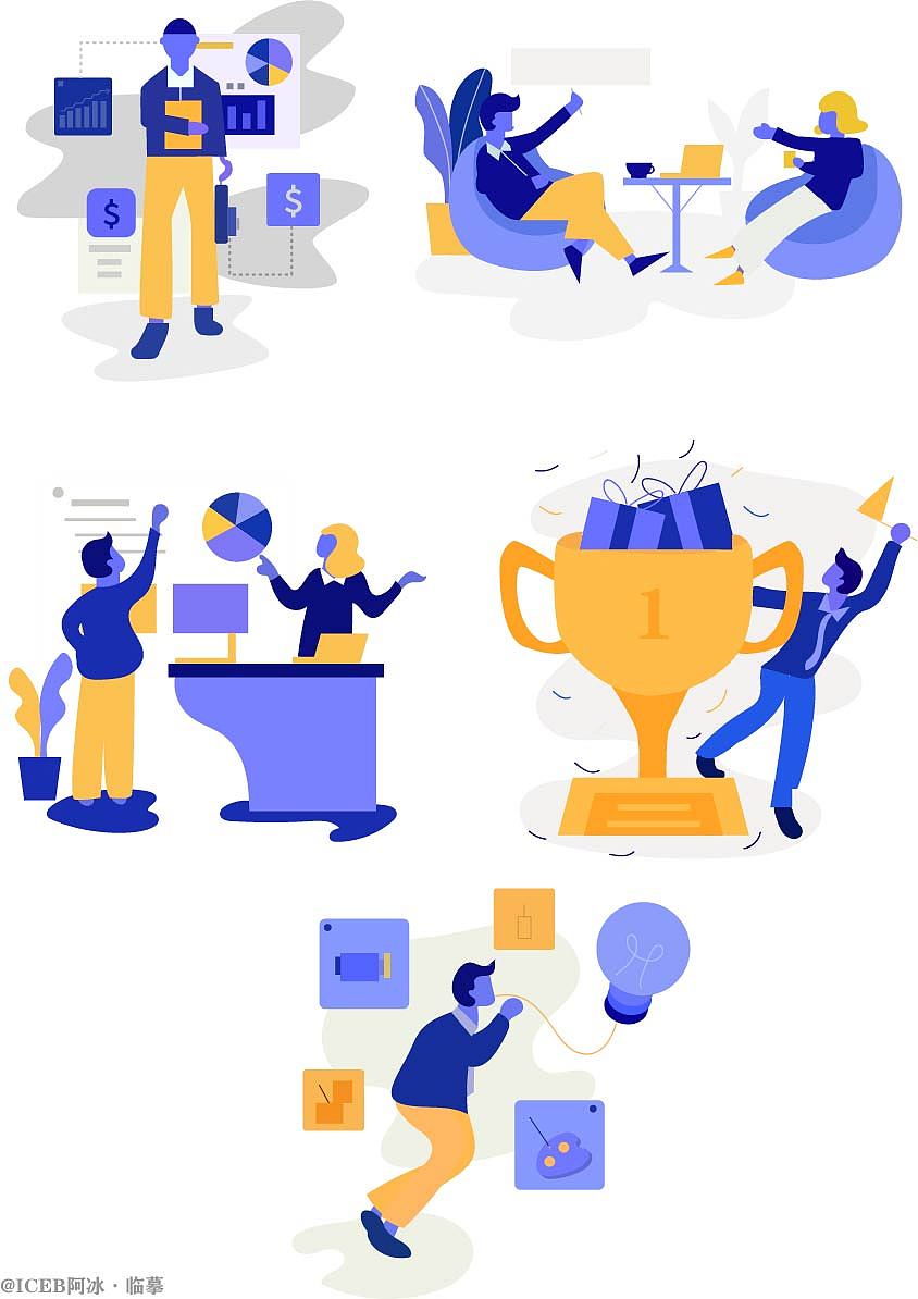 企鹅强化训练1——办公室场景系列 临摹练习