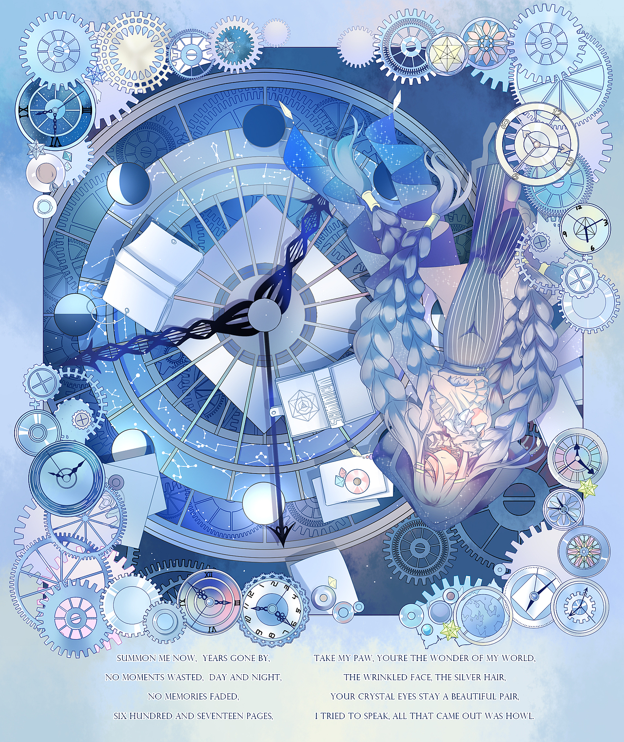 Project Mili 曲绘折叠书（图ZMjMxNTUwODY0） - 绘本 - 站酷设计师废云原创素材 - 站酷ZCOOL