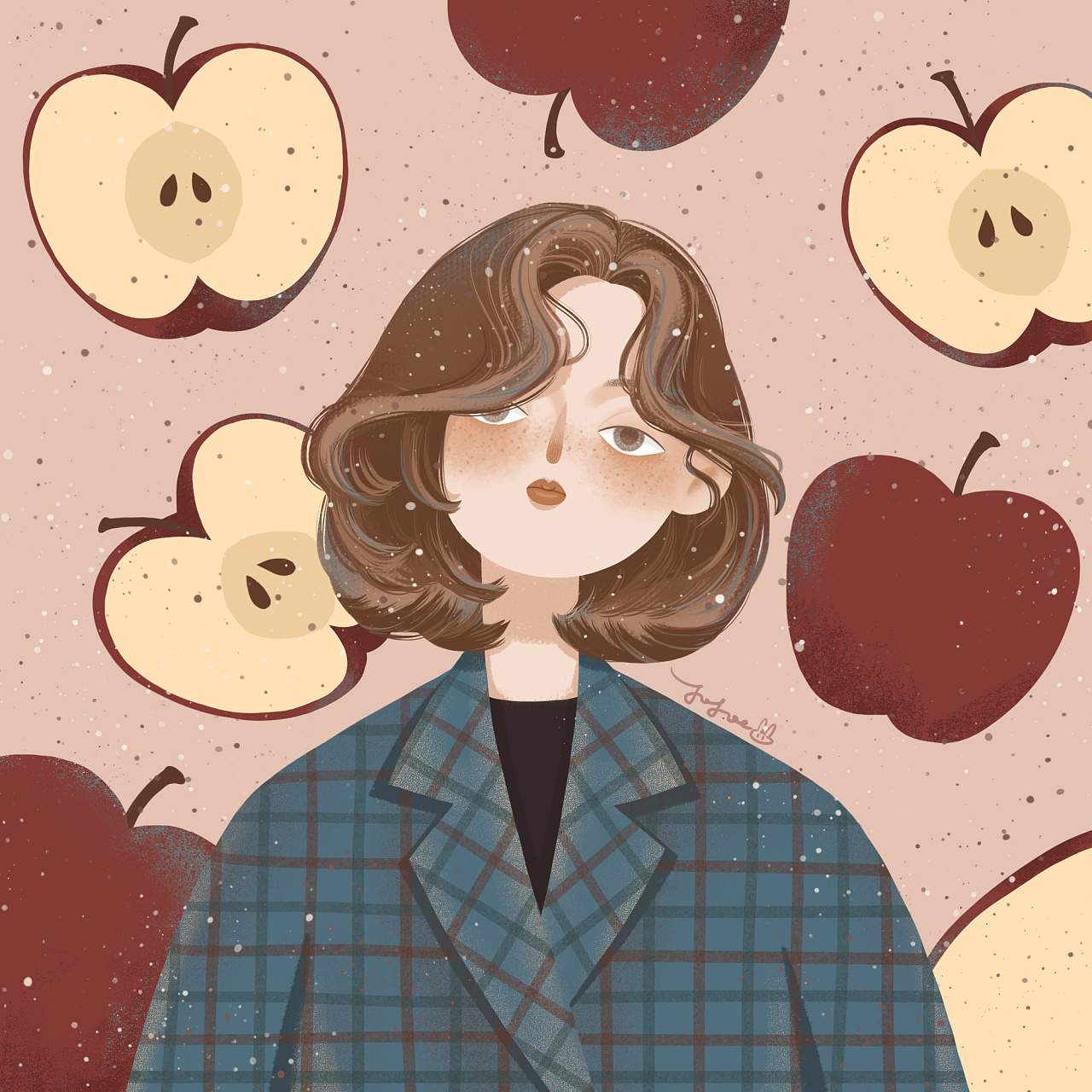 手绘水果头像合集|插画|艺术插画|jojoe荞麦 - 原创作品 - 站酷